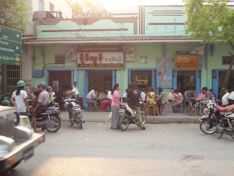 Nylon ice Cream parlour - famous in Mandalay
